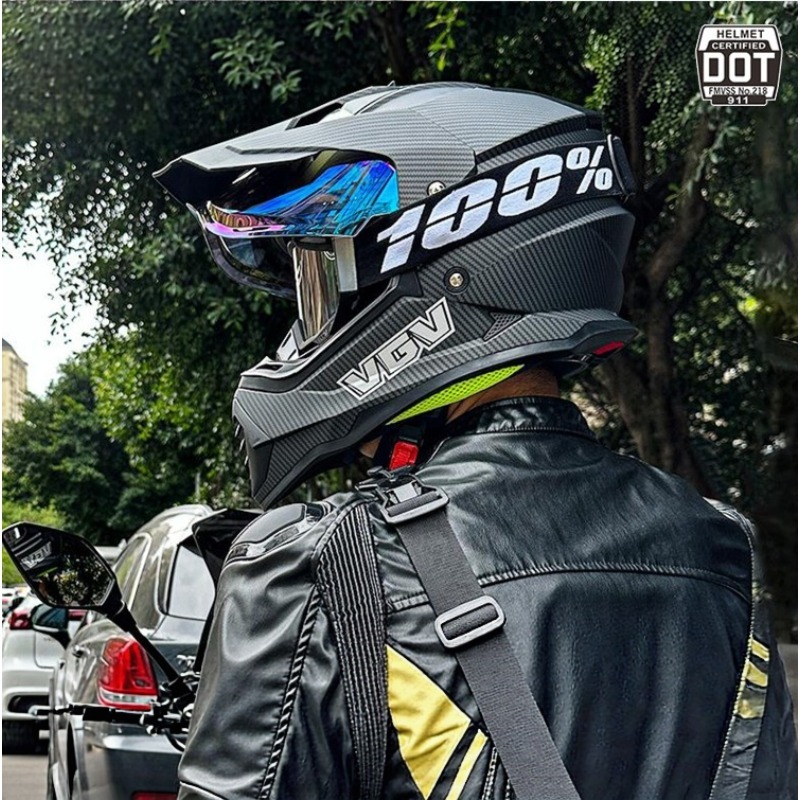 Casco da Motocross VGV con Cer - Full Face Motorcycle Helmet With Bluetooth recensione e prezzo